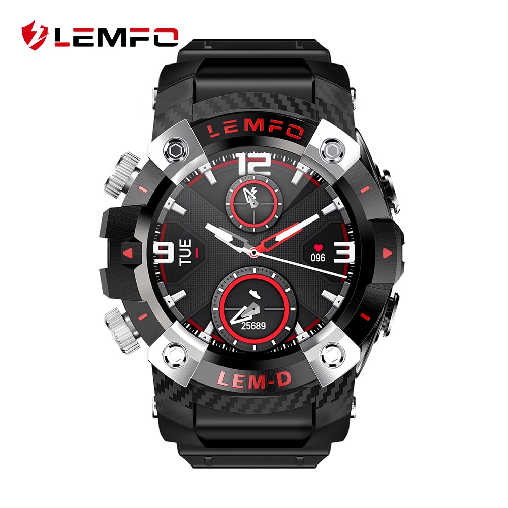 LEMFO LEMD Ʈ ġ   5.0 ̾ 2 In 1 360*360 HD ũ  Smartwatch Men For ȵ̵ IOS Phone